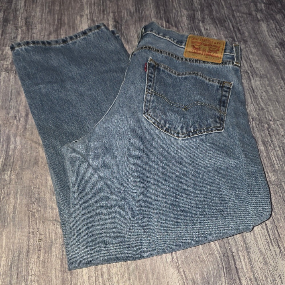 Levis 550 Mens Jeans W36 L29 Medium Wash Relaxed Fit Denim